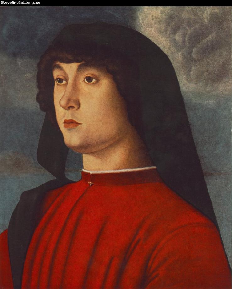 BELLINI, Giovanni Portrait of a Young Man in Red3655